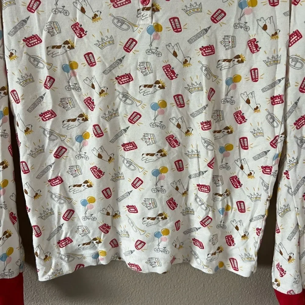 Boden Dog Print Pajama Top